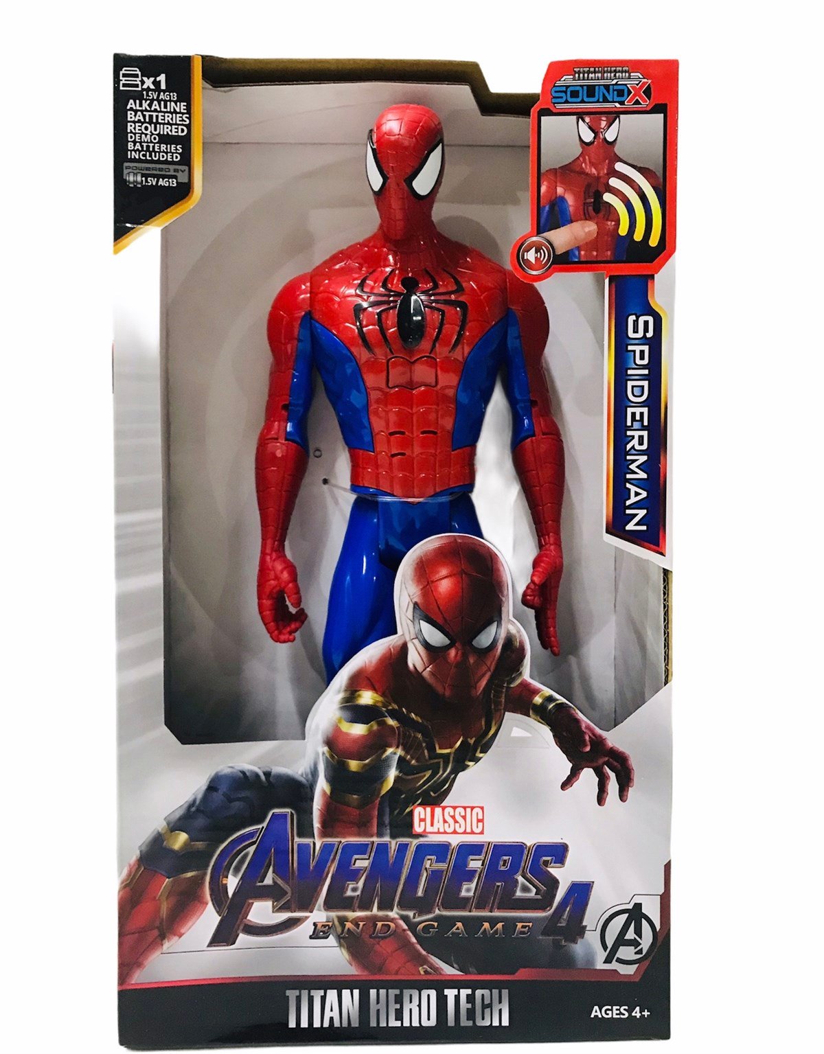 Avengers Örümcek Adam Spiderman Sesli Işıklı 30 Cm Figür Oyuncak - Kaptan  Oyuncak