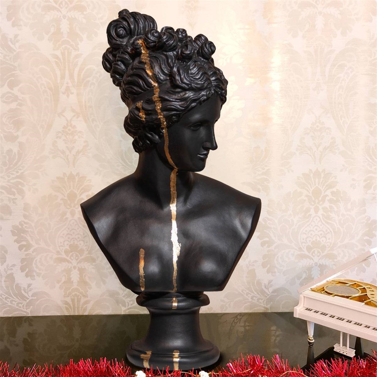 Mitolojik Objeler Büyük Diana Siyah Gold Özel Seri Dekorasyonda Fark  Yaratıyoruz