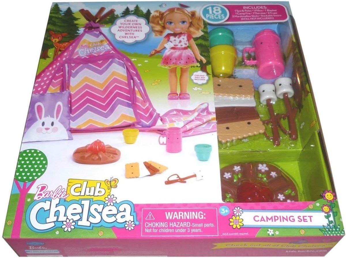 Barbie Clup Chelsea Kamp Seti Barbie Kızkardeşler en uygun fiyatlarla  Dobişko Oyuncak'ta!