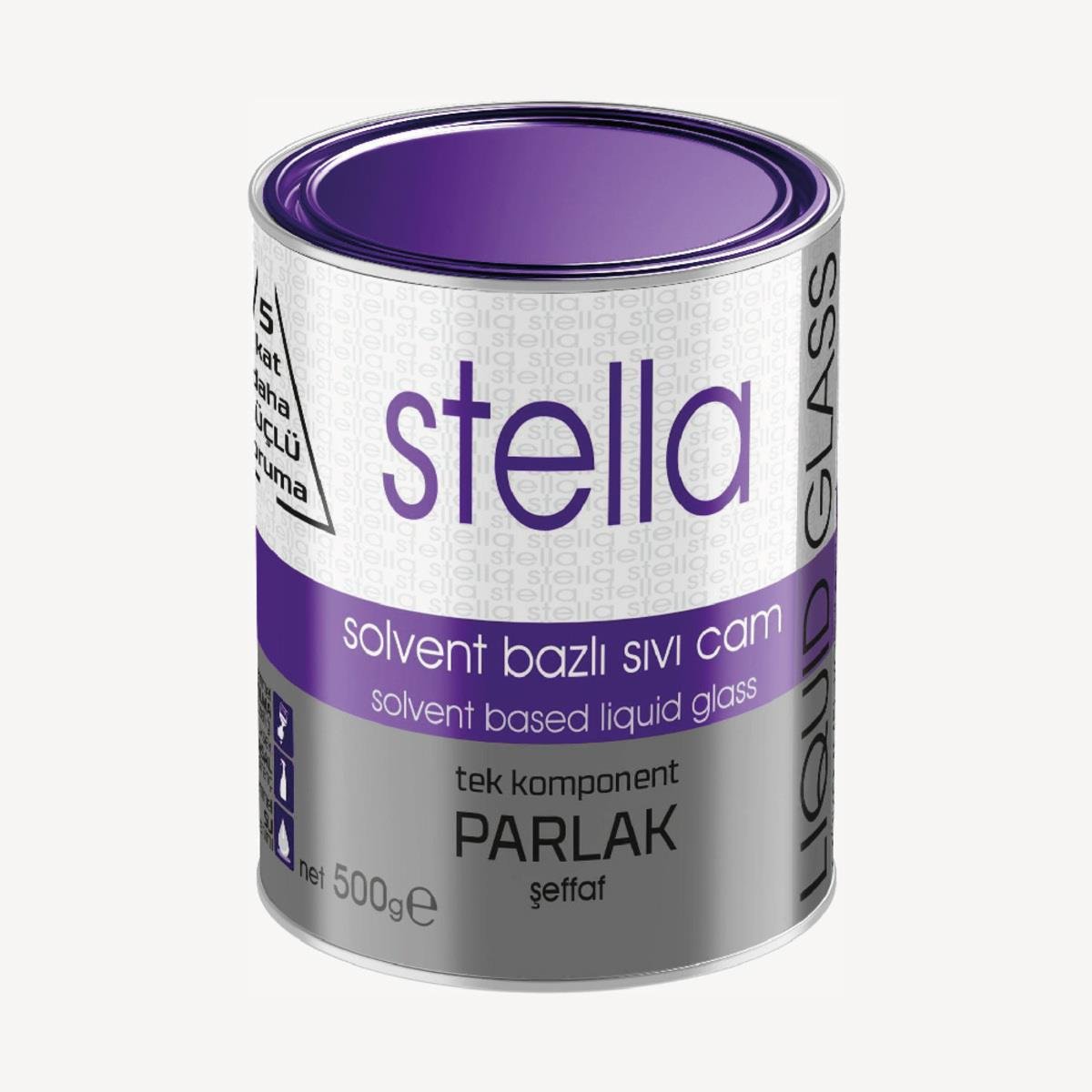 Stella Solvent Bazlı Sıvı Cam Boya 500Gr