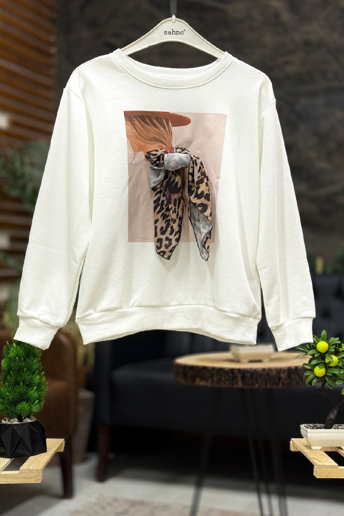 Sweatshirt leopard sale