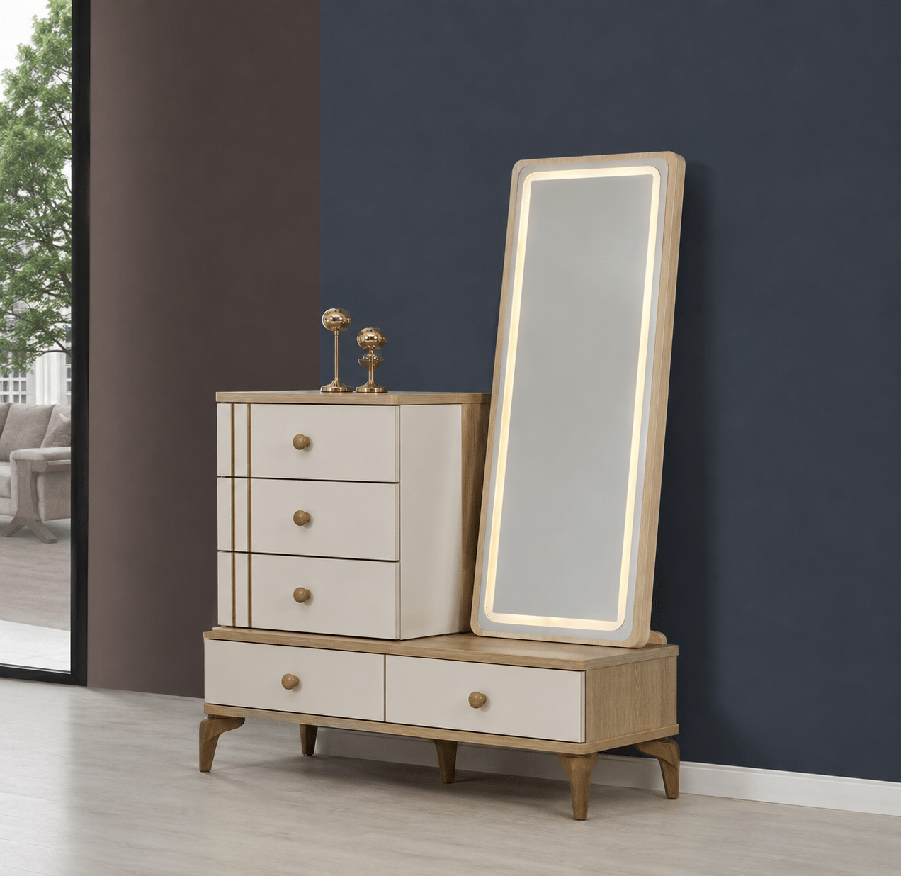 Dardason M223 Destan LED'li Şifonyer Aynası