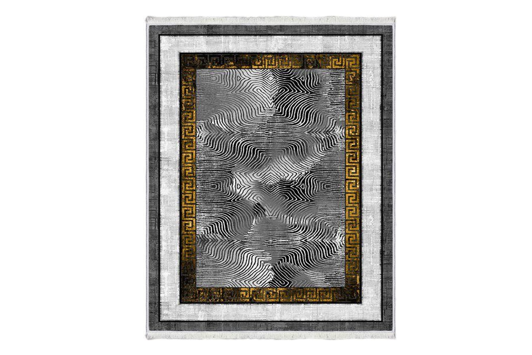 İnci Baskılı Bambu Halı 100x200