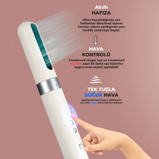 Pirantech KS-103 Airbreeze Saç Şekillendirme ve Kurutma Seti ürün görünümü