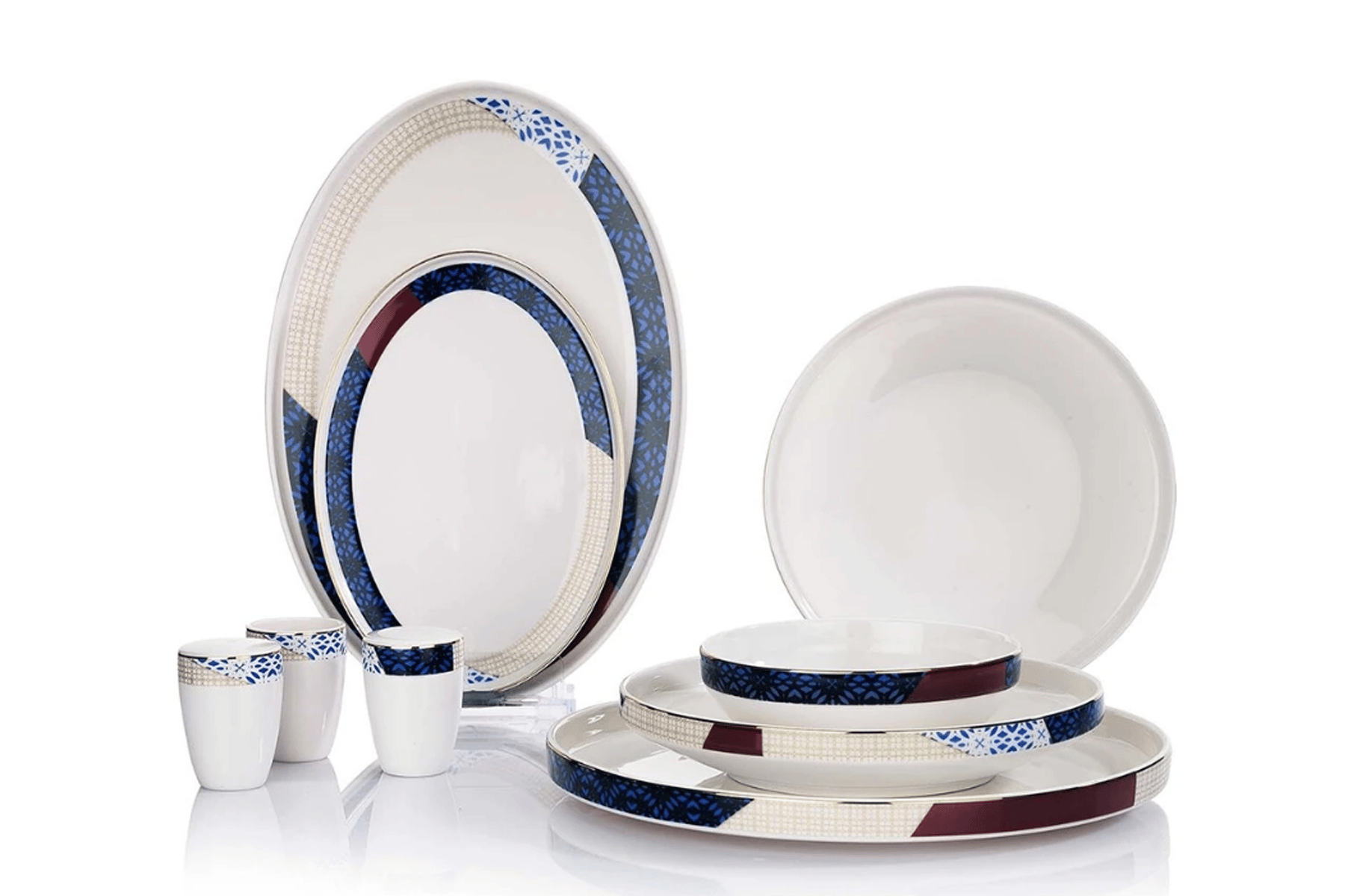 Schafer Adel Motif 56 Parça Yemek Takımı