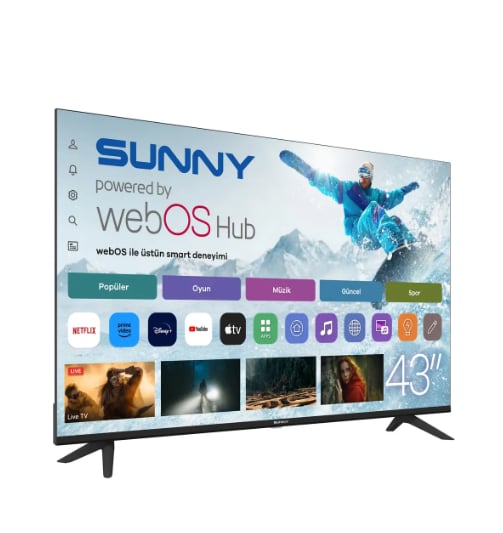 Sunny SN43FMLN-W02S webOS akıllı sistem