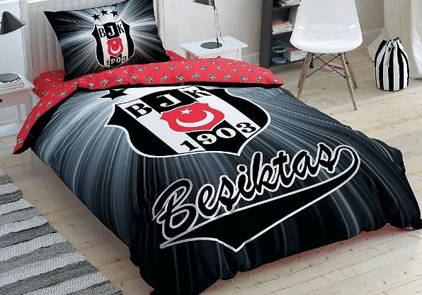 Taç Beşiktaş Light Glow Nevresim Takımı