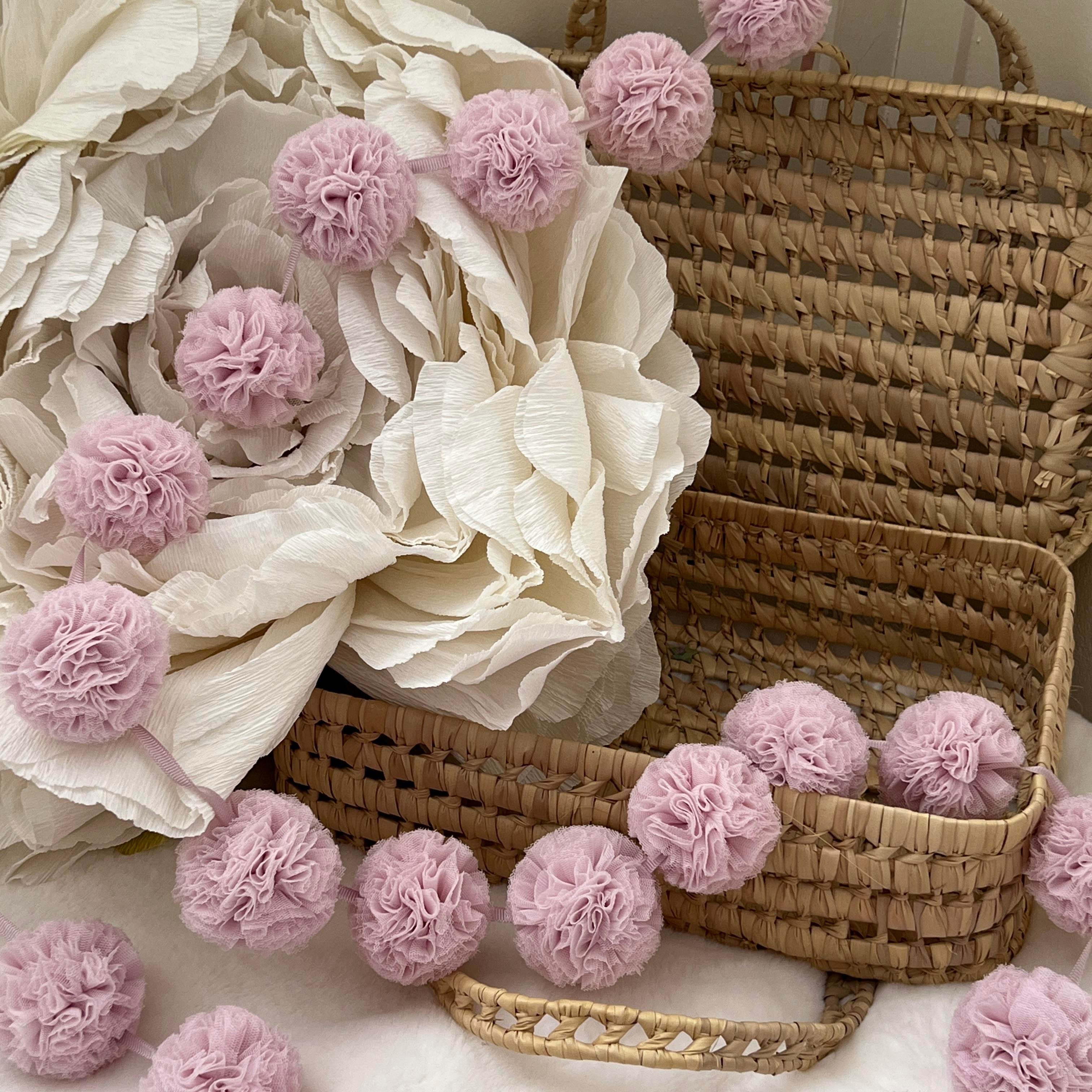 Mini Pompoms Garland/ Pamuka.com.tr