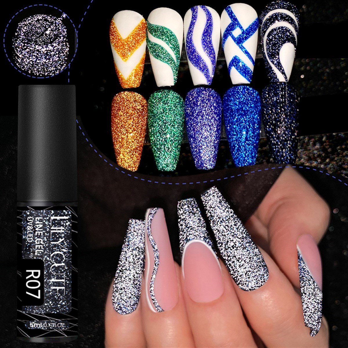 Lily Cute Nail art çizim ojesi (UV gel) 53335-14