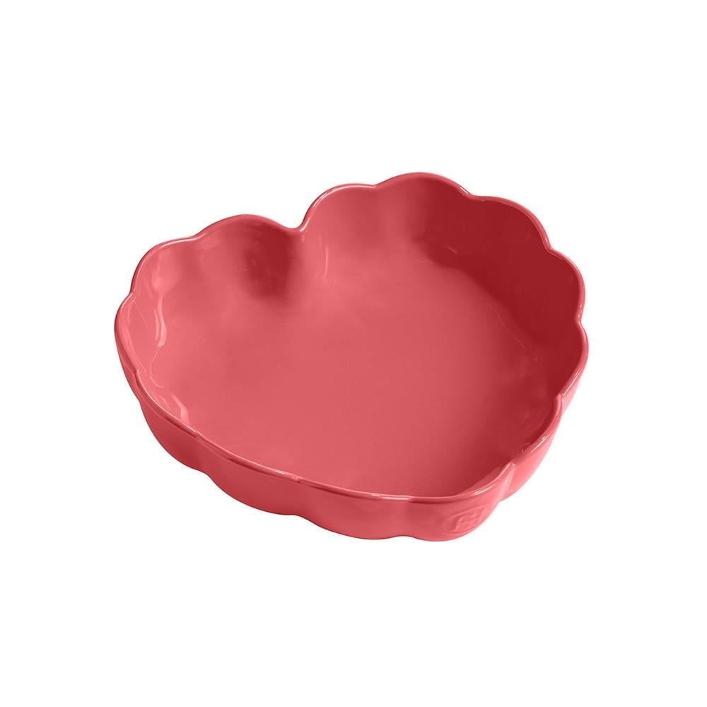 Emile Henry Madeleine Kalp Fırın Kabı 26,5 cm/2 L Pembe/Rose Candy