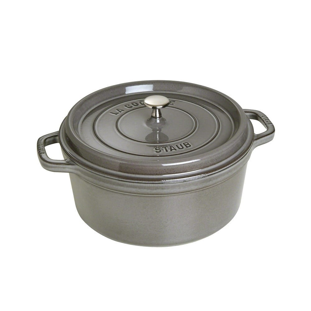新品STAUB 2点 40509-474 & 40509-702 Staub Döküm Tencere 28 cm Grafit Gri