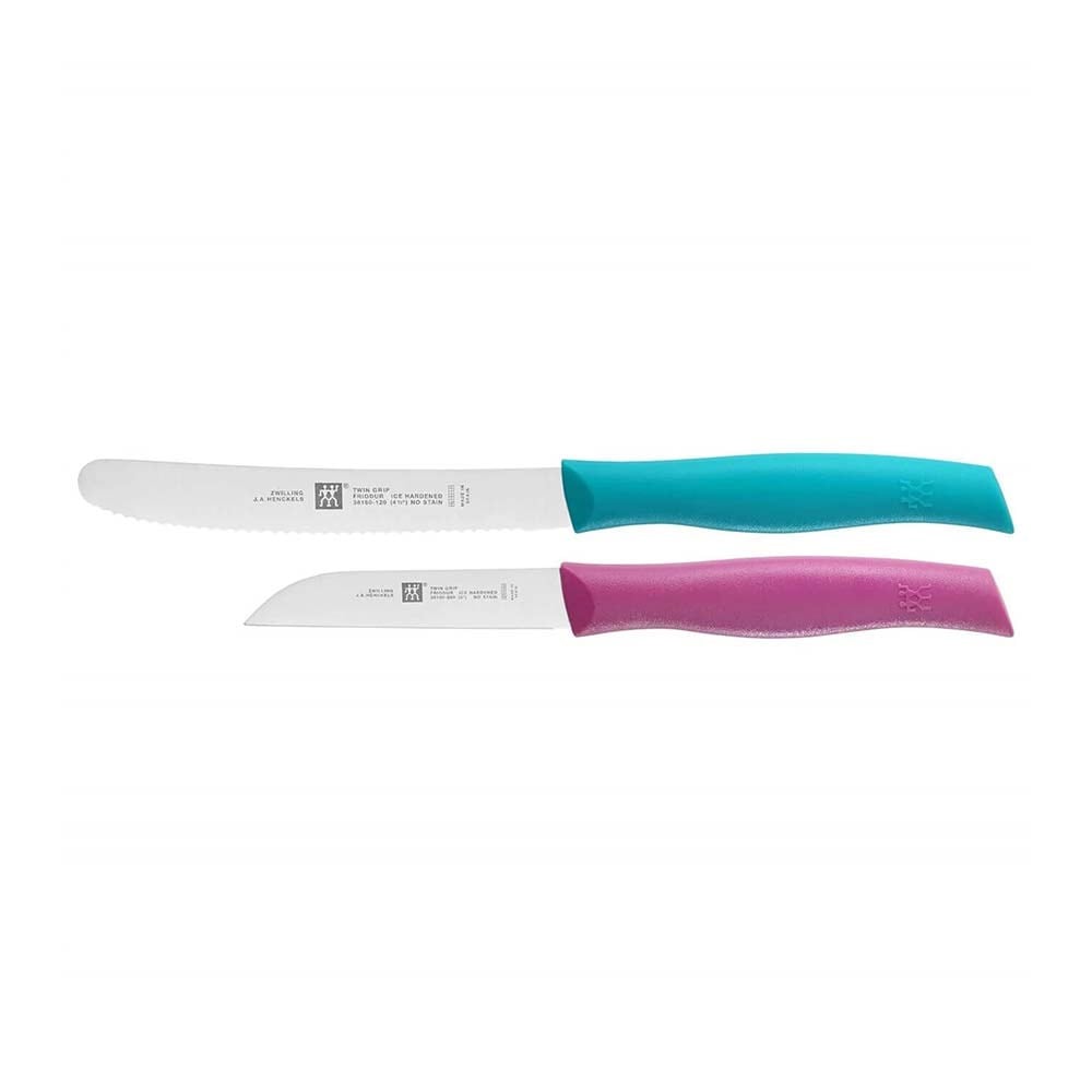 Zwilling Twin Grip Bıçak Seti 2 Parça Pembe-Mavi