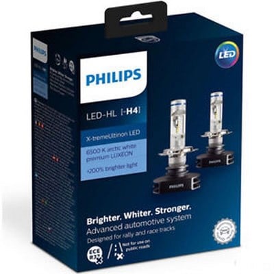 Philips H4 X-Tremeultınon +%200 Daha Parlak Led Ampul Seti 6500K