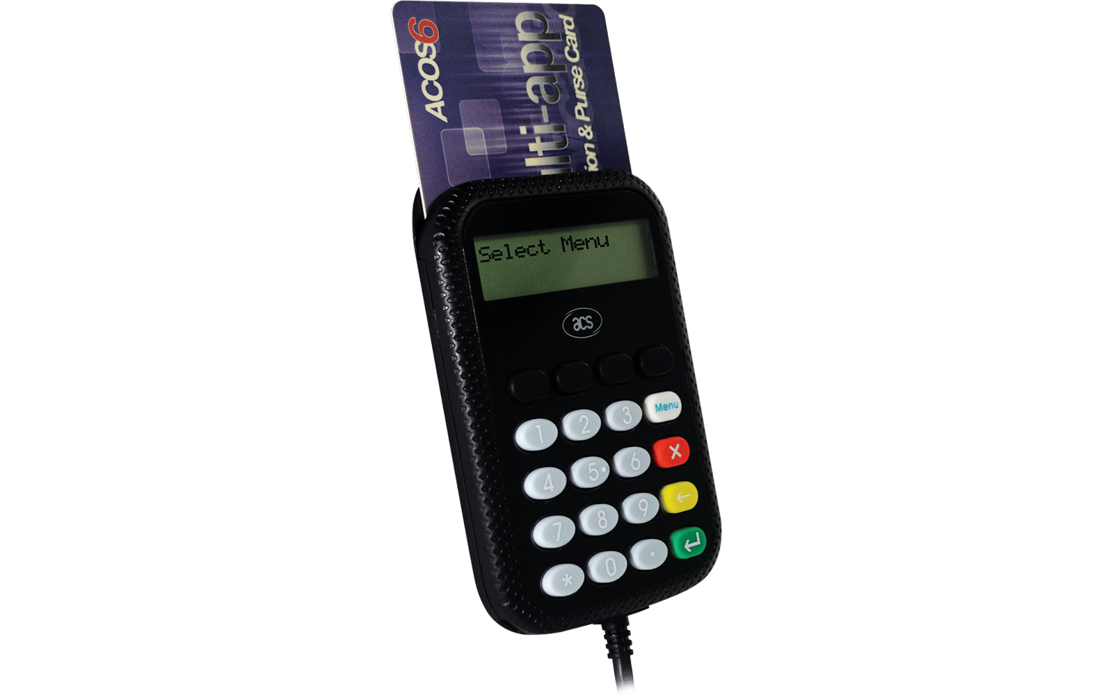 ACS APG 8201-B2 PinPad+LCD Temaslı Kart Okuyucu+Kodlayıcı