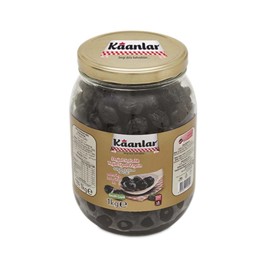 Kaanlar Sofralık Yağlı Siyah Zeytin 1 kg5503388