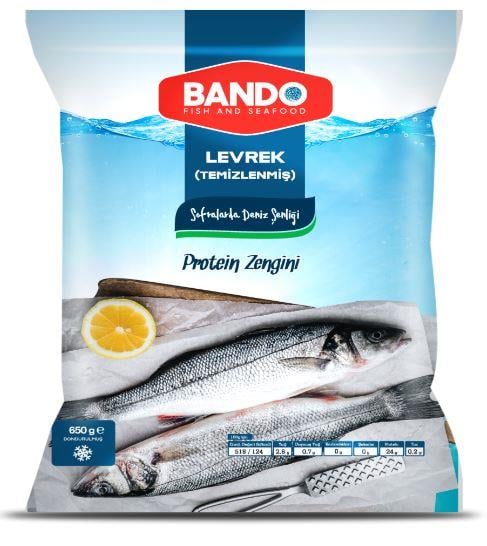 BANDO DONUK BALIK LEVREK TEMİZLENMİŞ 650GR %20 GLZ