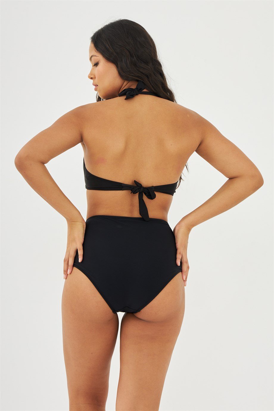 Hmm Kadın Büyük Beden Üçgen Model Yüksel Bel Bikini - Gloris.com.tr