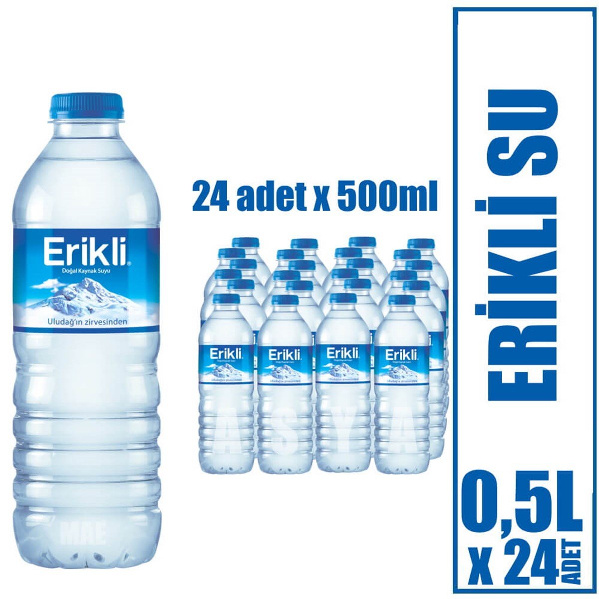 Erikli Su 24 x 0,5L Doğal Kaynak Suyu 24'lü Paket