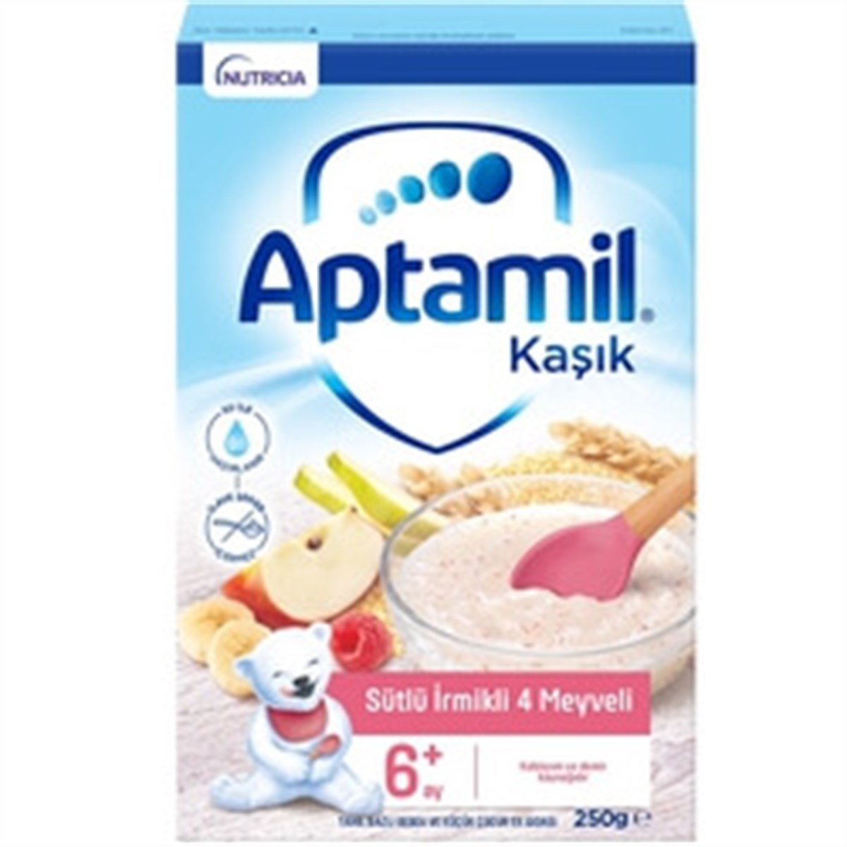 Aptamil Sütlü İrmikli 4 Meyveli Kaşık Mama 250 g