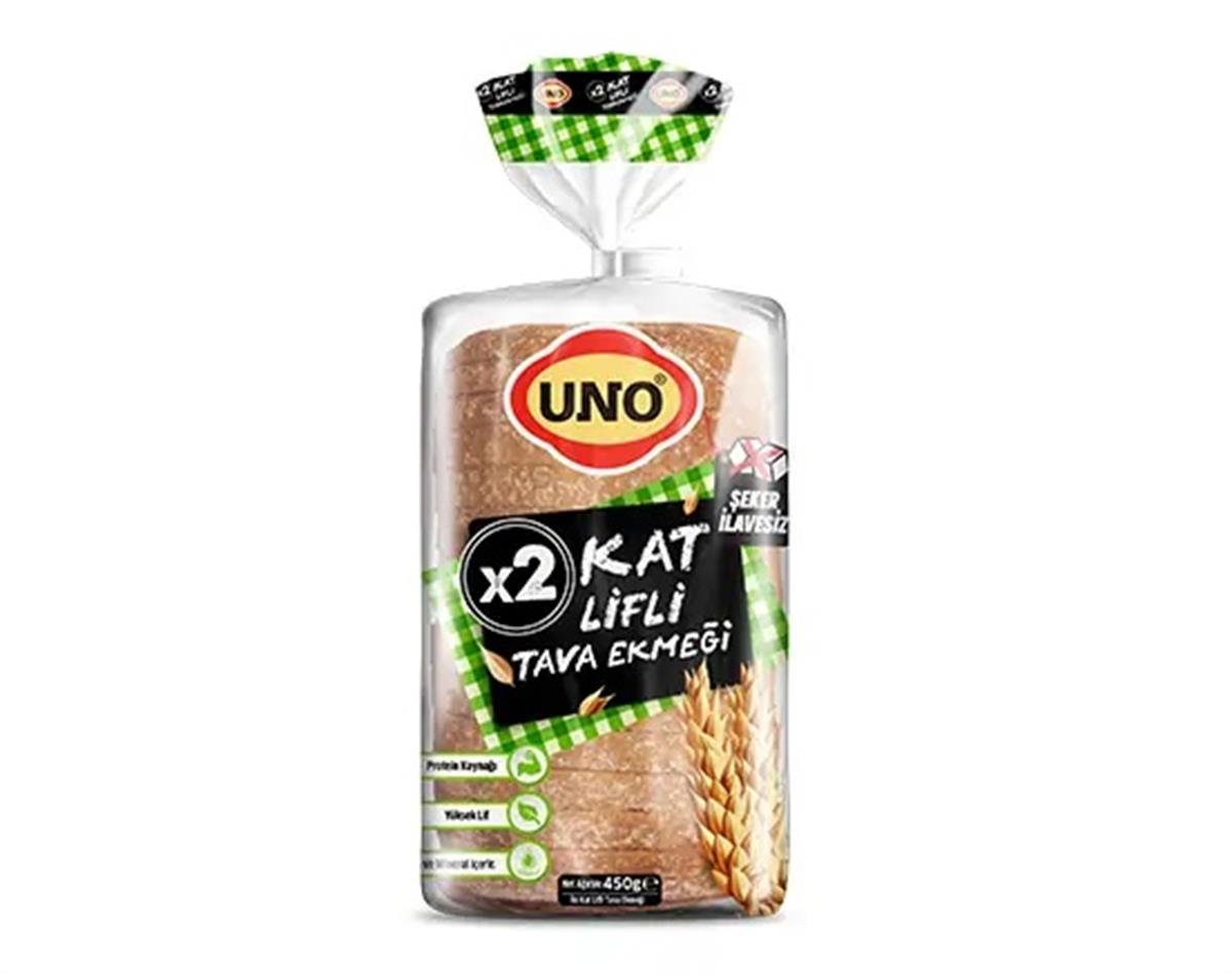 Uno 2 Kat Lifli Tava Ekmeği 450g