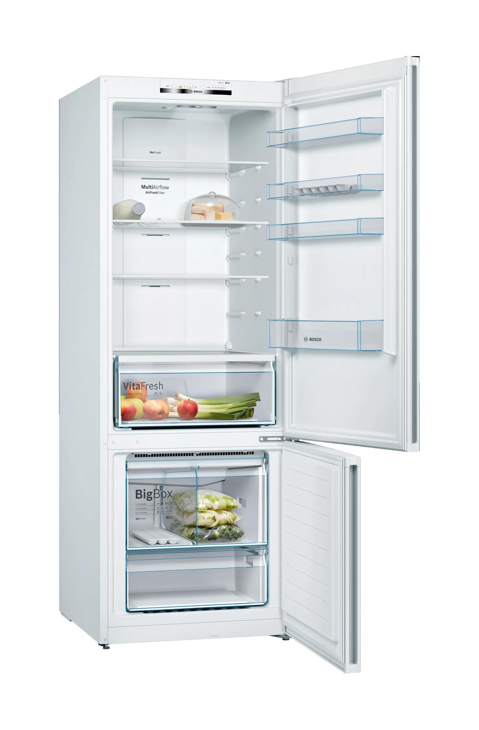 Bosch KGN56AWF0N Serie | 6 Alttan Donduruculu Buzdolabı 193 x 70 cm Beyaz