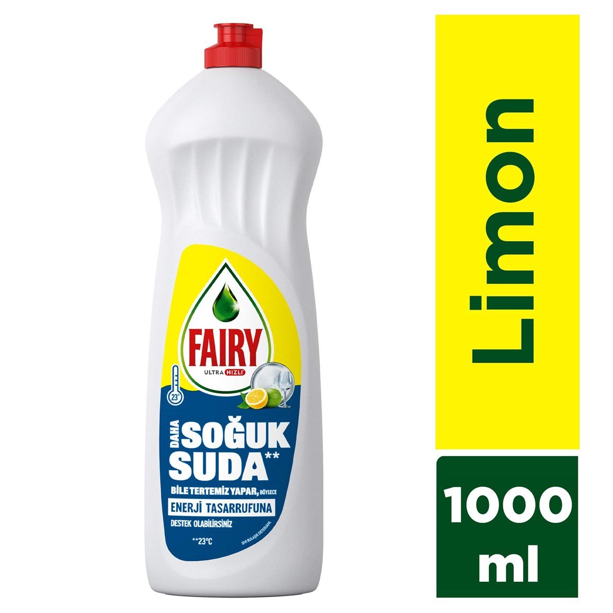 Fairy Ultra Hızlı Elde Yıkama Bulaşık Deterjanı Limon 1000 ml