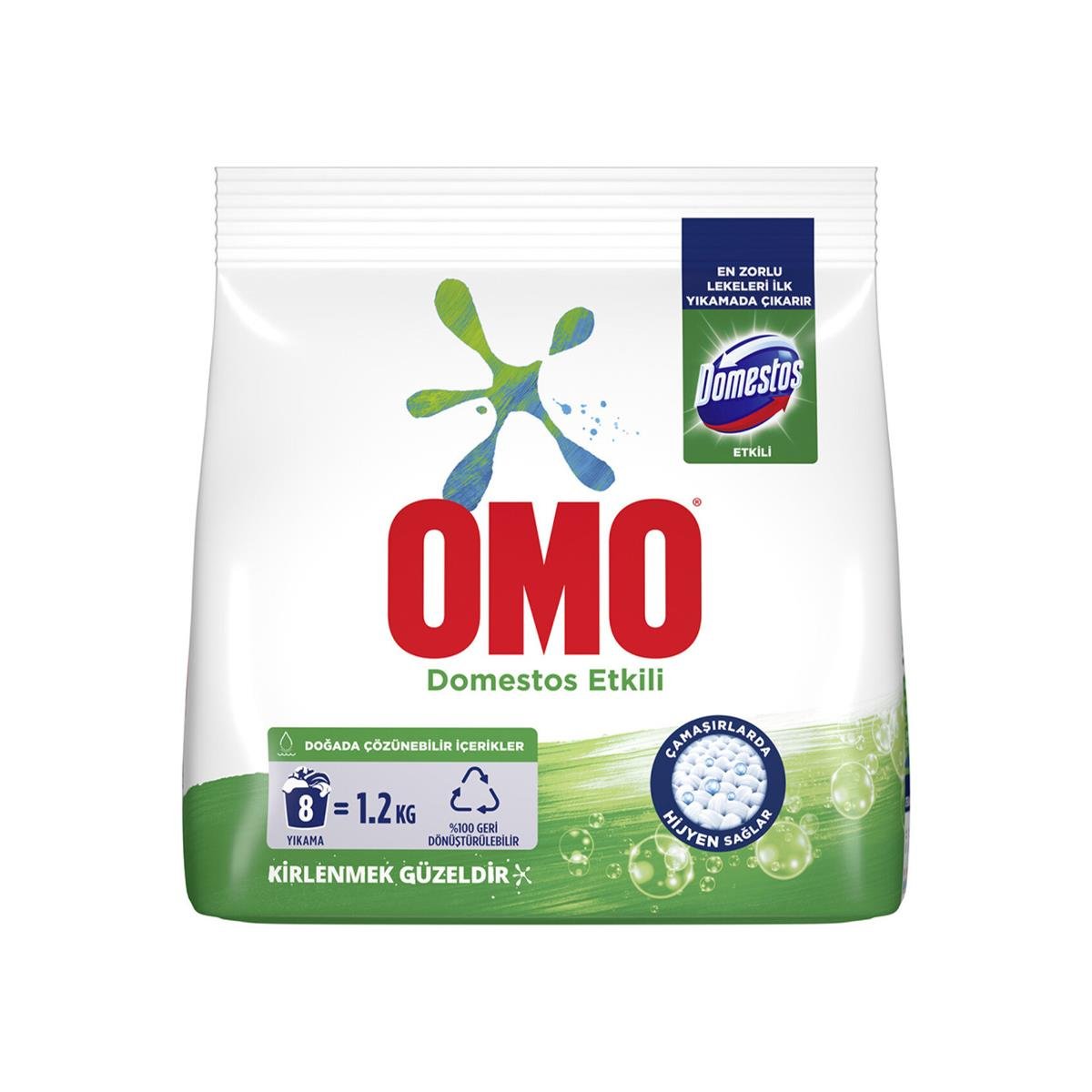 Omo Domestos Etkili Çamaşır Deterjanı 1.2 Kg