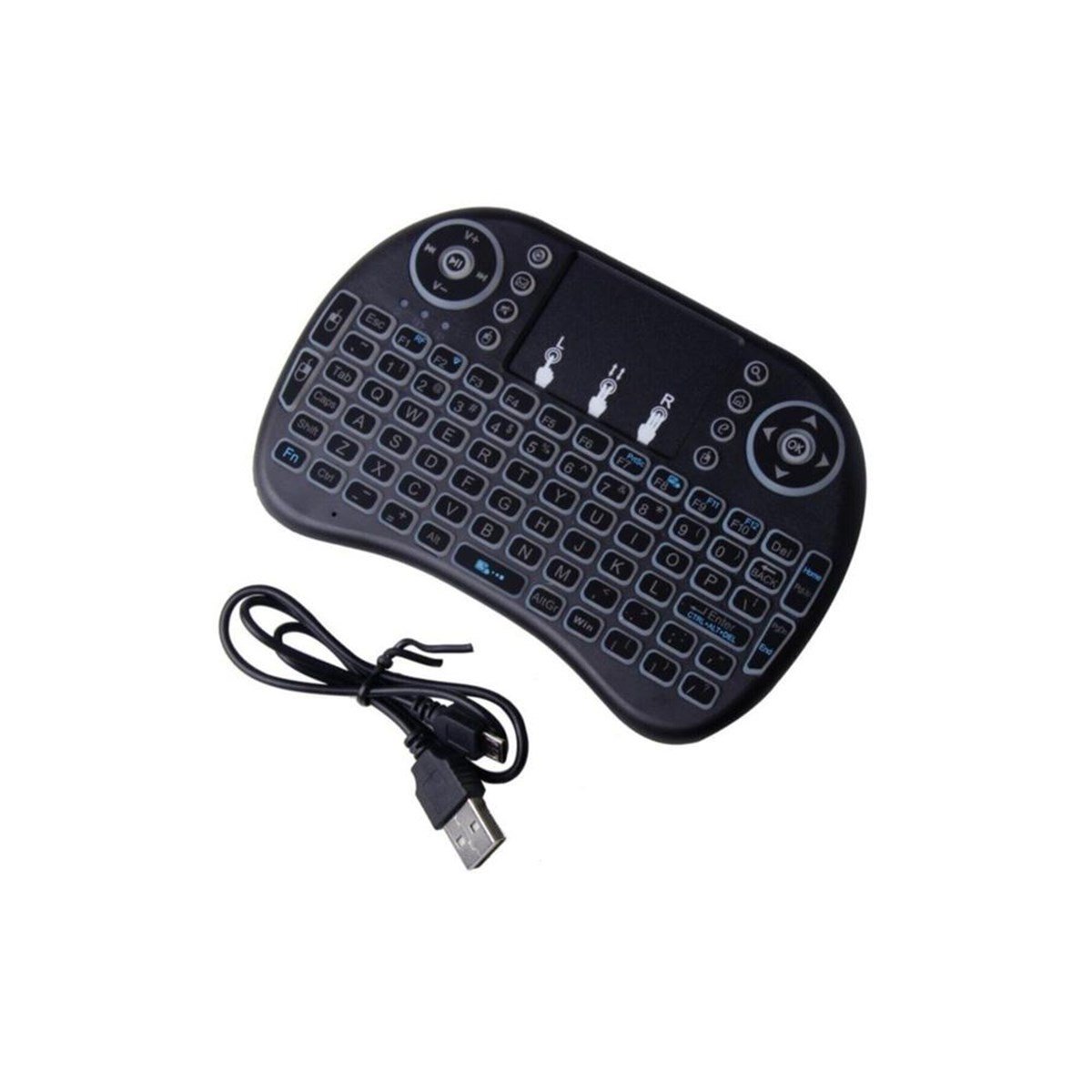 Piranha 2385 Kablosuz Smart Tv Mini Klavye Mouse Işıklı Şarjlı