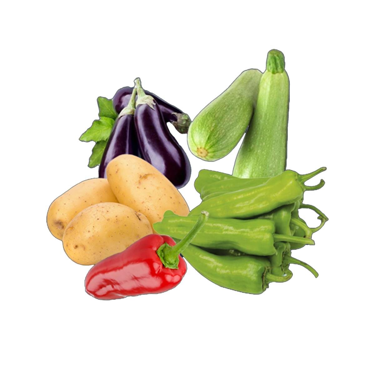 Sebze Mix (Kabak-Patlıcan-Patates-Köy Biberi-Kapya Biberi) 850 Gr