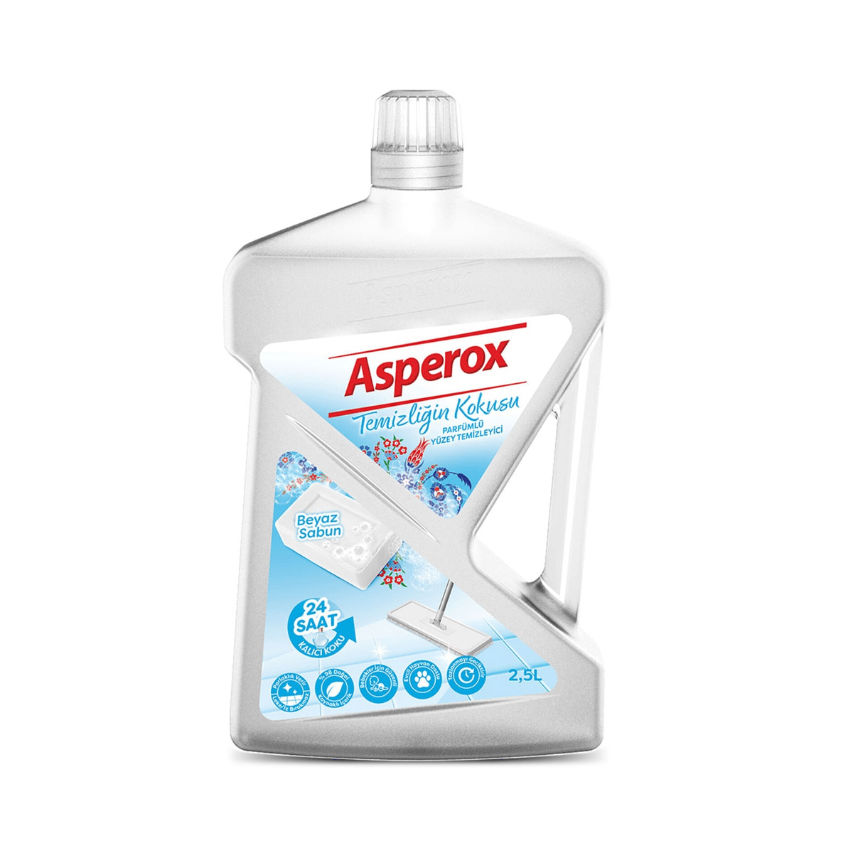 Asperox Yüzey Temizleyici Temizliğin Kokusu Beyaz 2,5 Lt