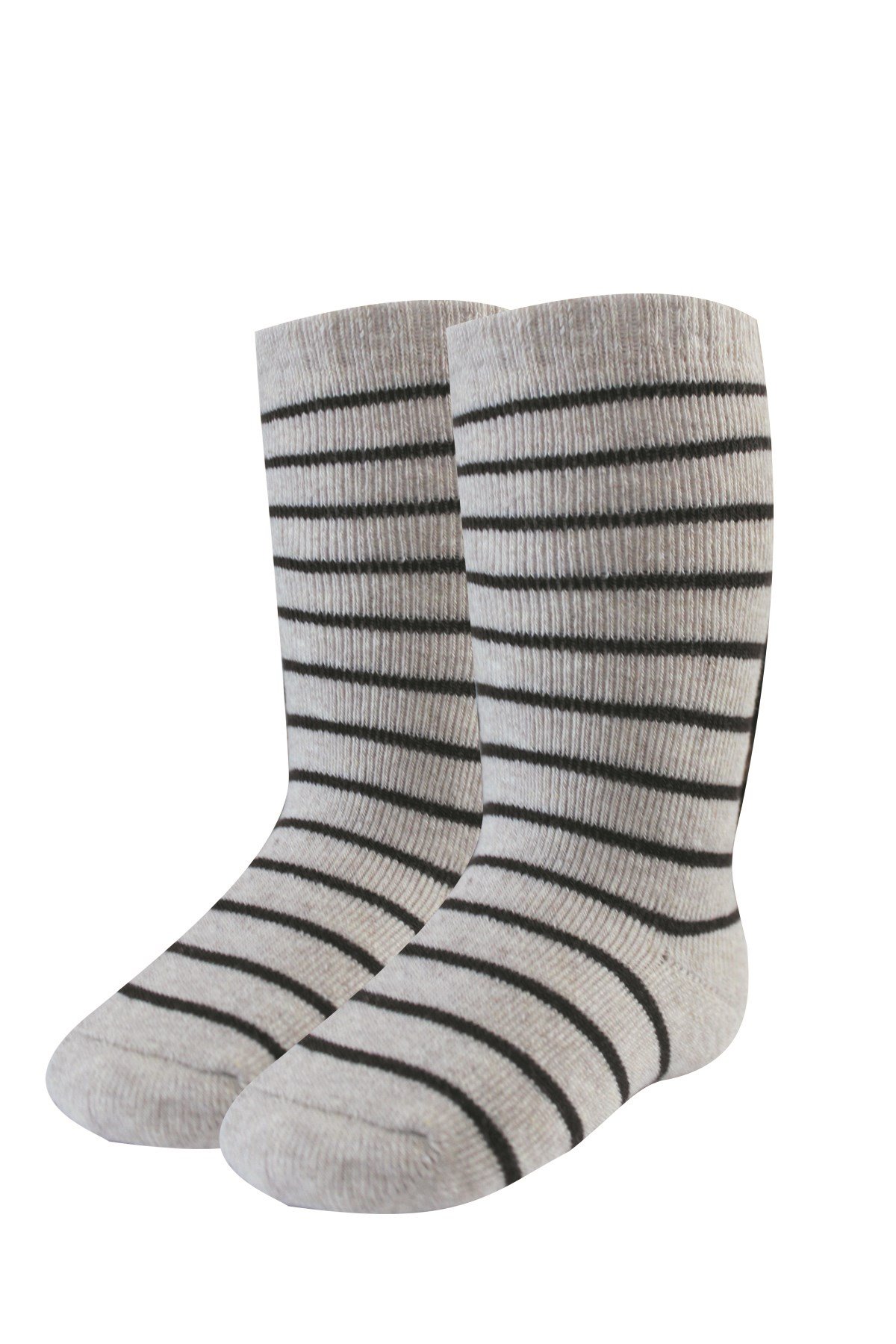 Caramell Erkek Bebek Çizgili Desen 2li Havlu Dizaltı Çorap