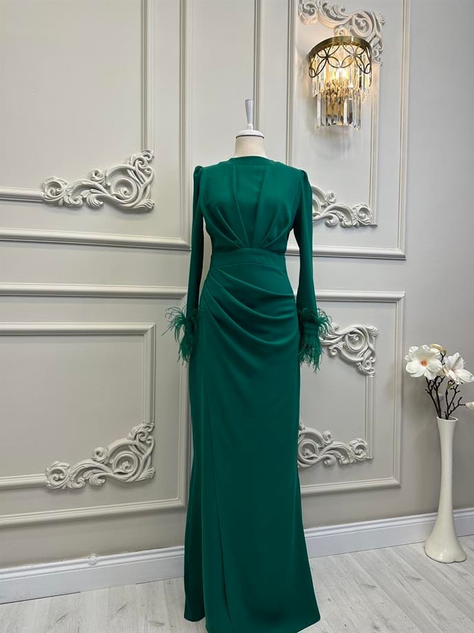 LOTUS DRESS /BLACK ( KİRALIK ) main image 1