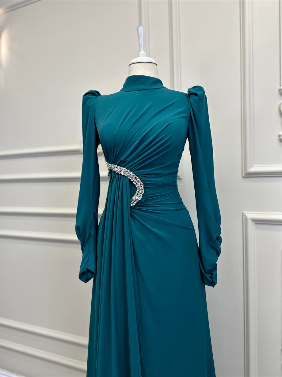 Chiffon Fabric Elegant Evening Dress