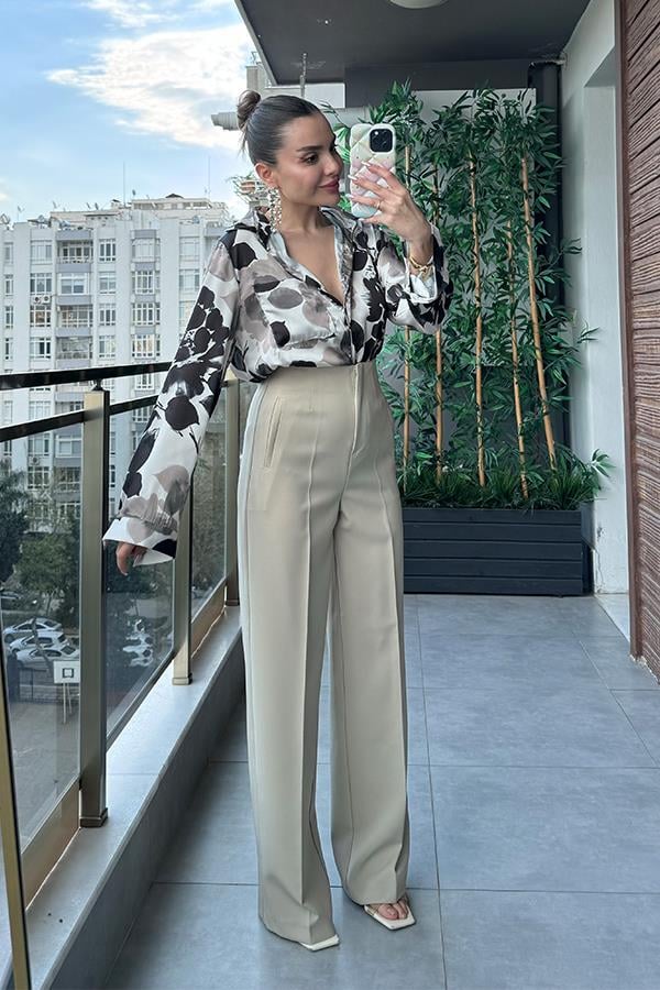 Pantalon palazzo lin hotsell