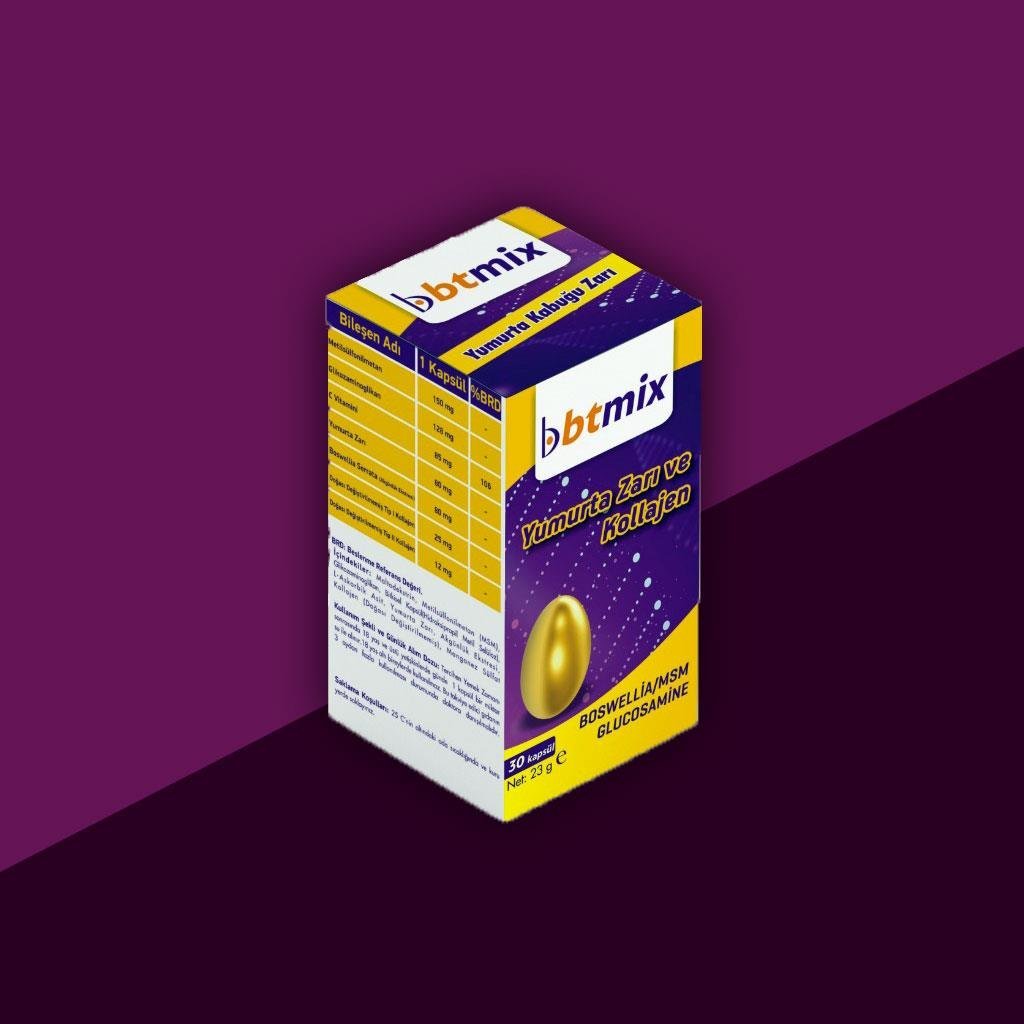 Btmix Yumurta Kabuğu + MSM 30 Kapsül