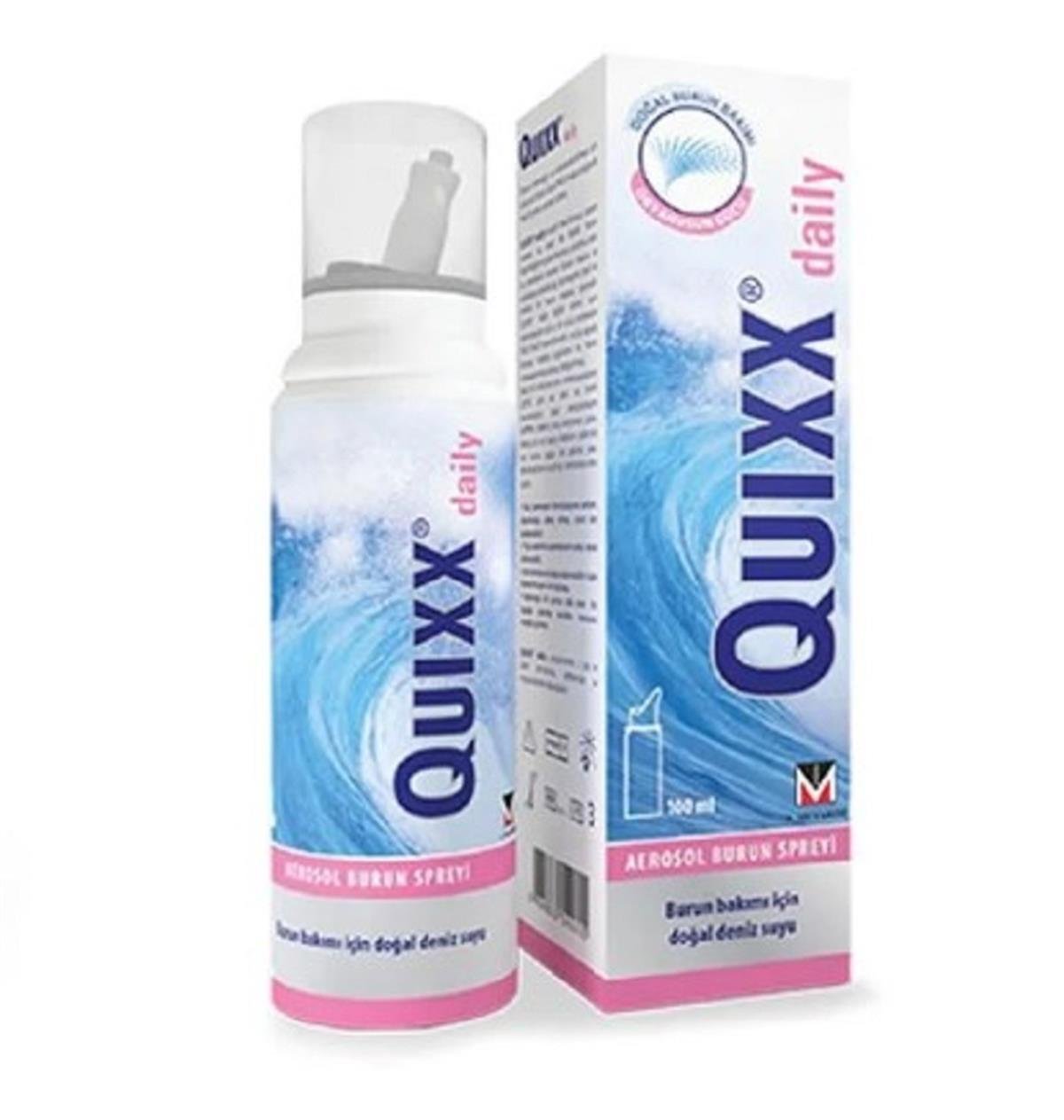 Quixx Daily Aerosol Burun Spreyi 100 ml DepoEczanem.com | Dermokozmetik  Cilt & Vücut Bakımı, Vitamin & Mineral – Takviye Edici Gıda ve Reçetesiz  Sağlık Ürünleri