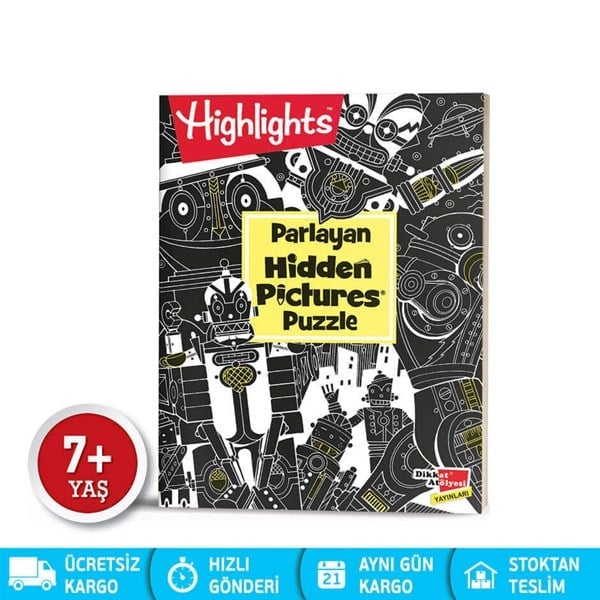 Parlayan Hidden Pictures Puzzle Dikkat Geliştirme Kitabı | 7-99