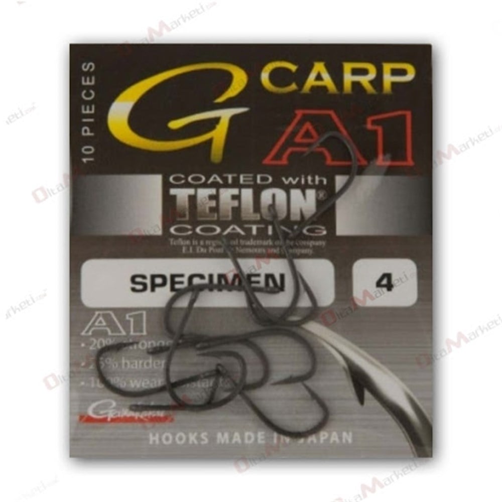 Gamakatsu Hooks A1 G-Carp Specimen Teflon Coating - Carp hooks