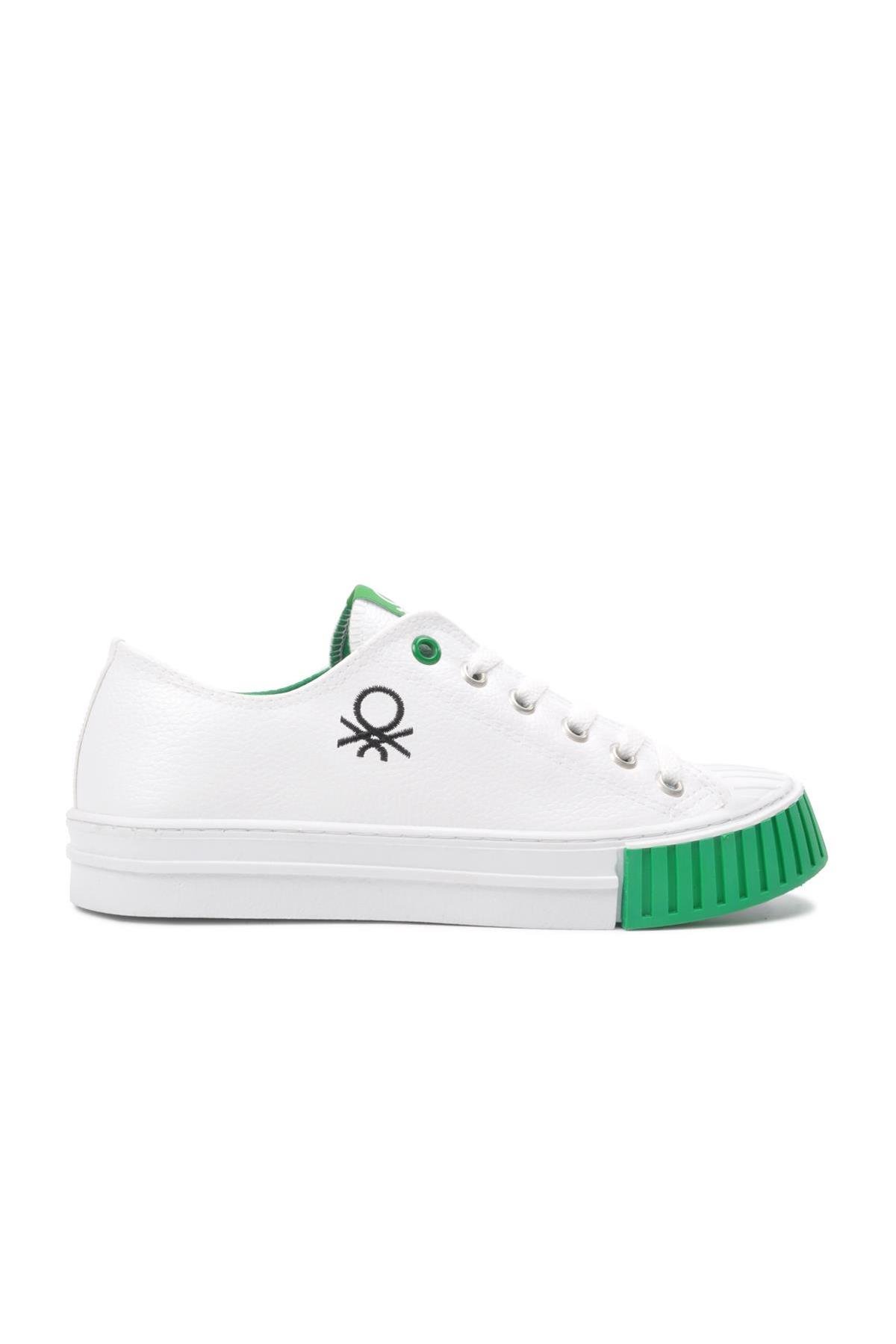 Benetton Bn-30546 Beyaz-Yeşil Erkek Sneaker - Ayakmod