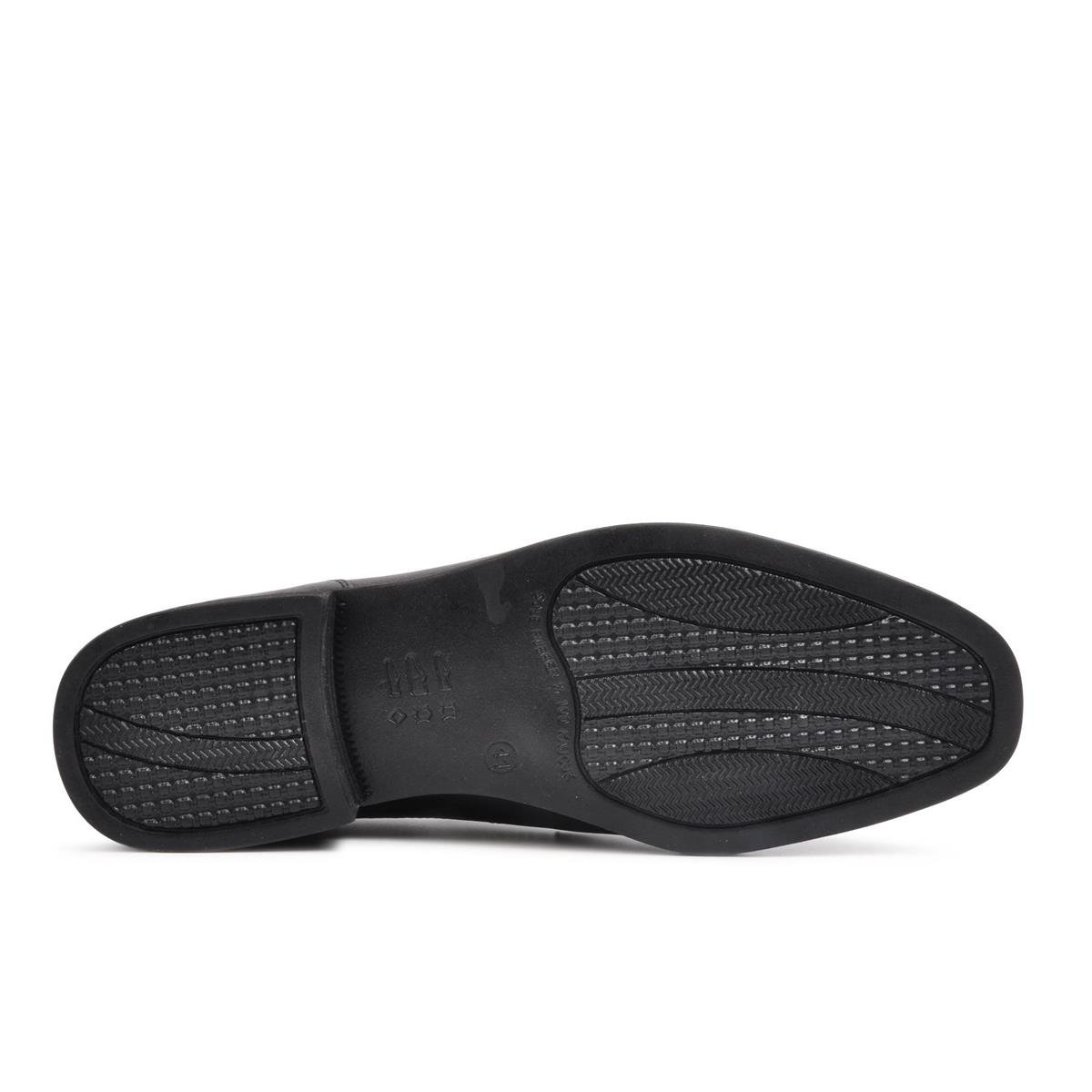Burç 0685 Siyah Erkek Hakiki Deri Klasik Ayakkabı - Ayakmod