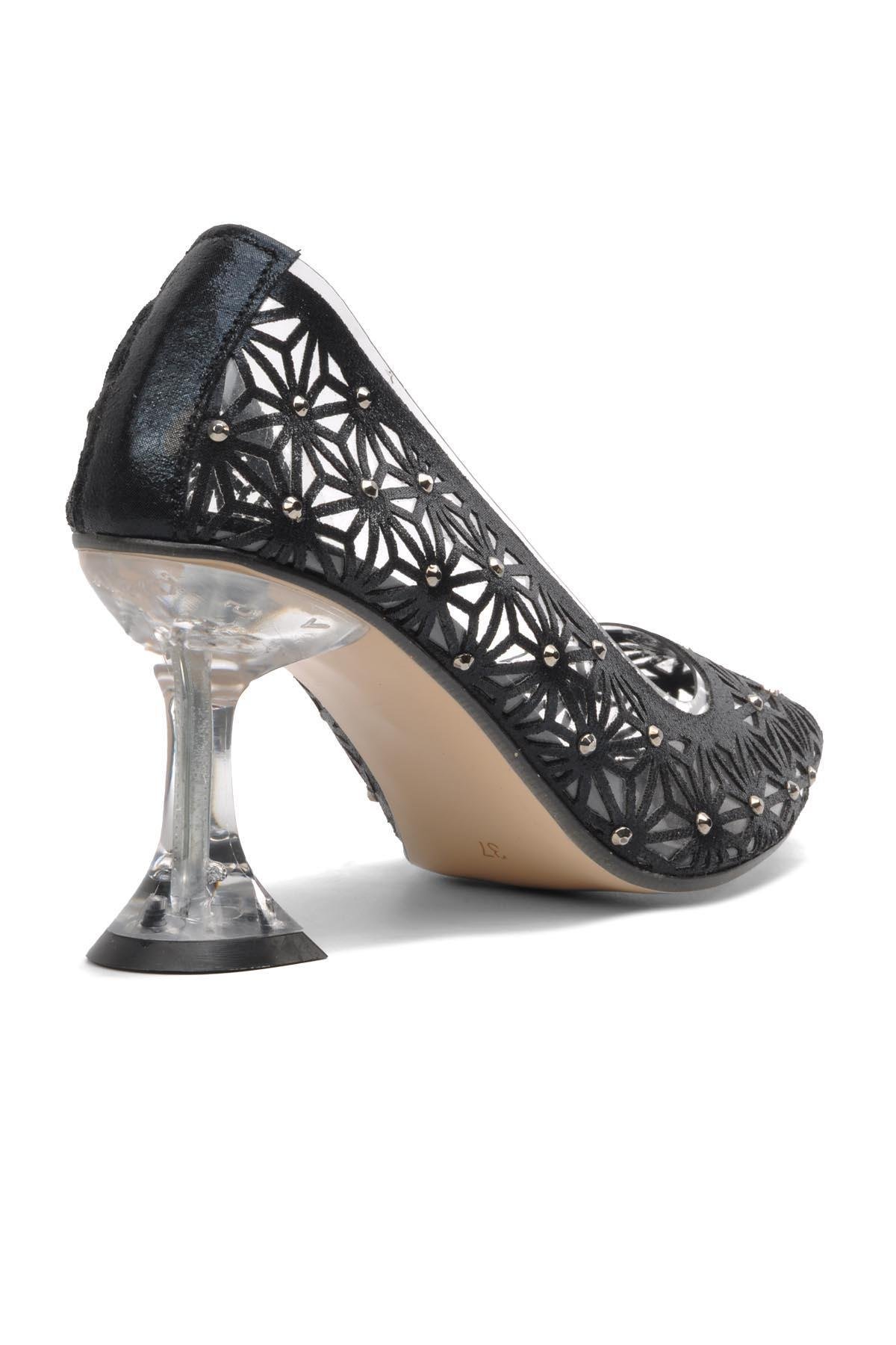Pierre Cardin 51742 Siyah Kadın Topuklu Ayakkabı - Ayakmod