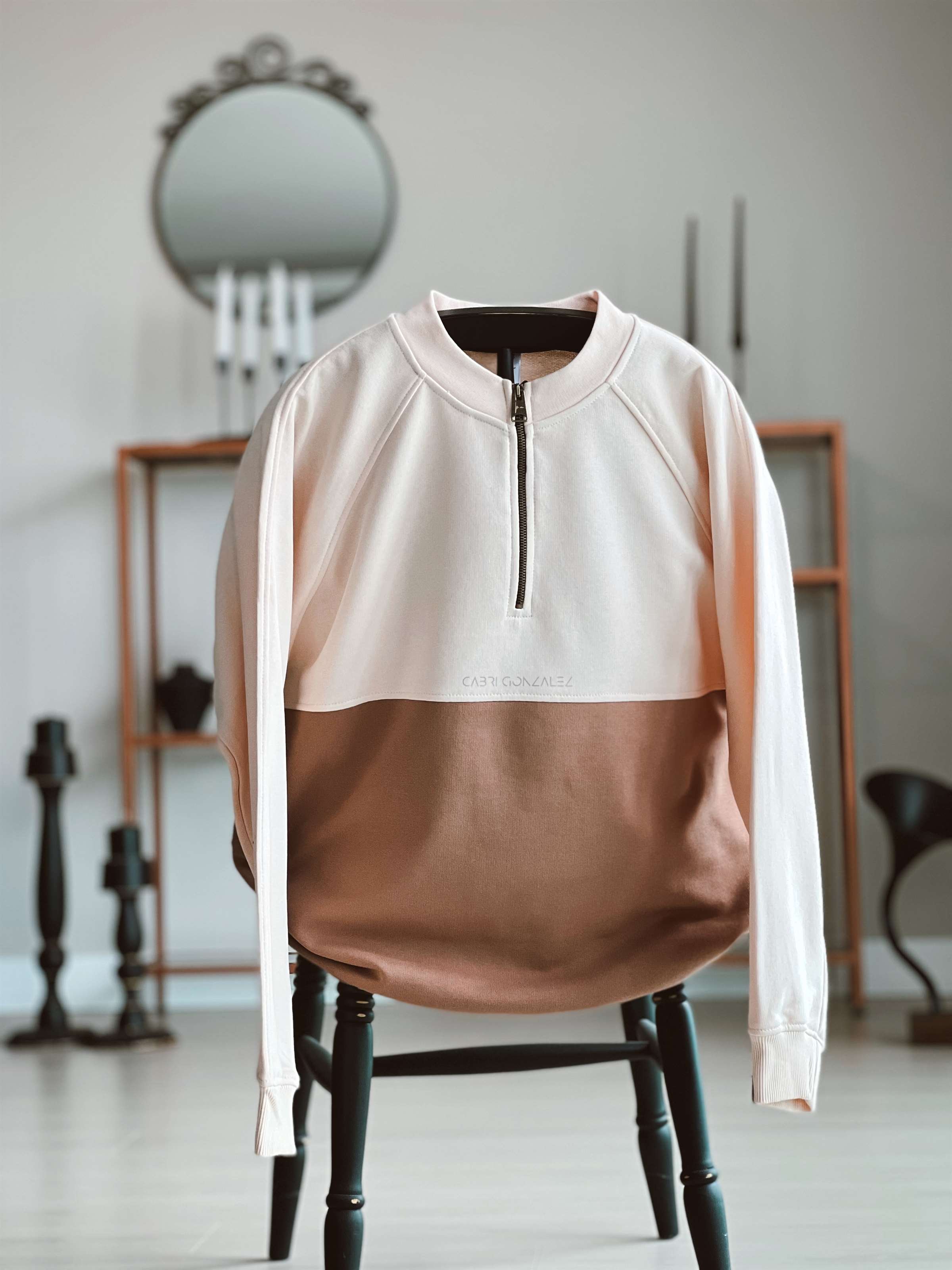 Krem Karamel Yar m Fermuar Sivit Cabri Gonzalez Unisex