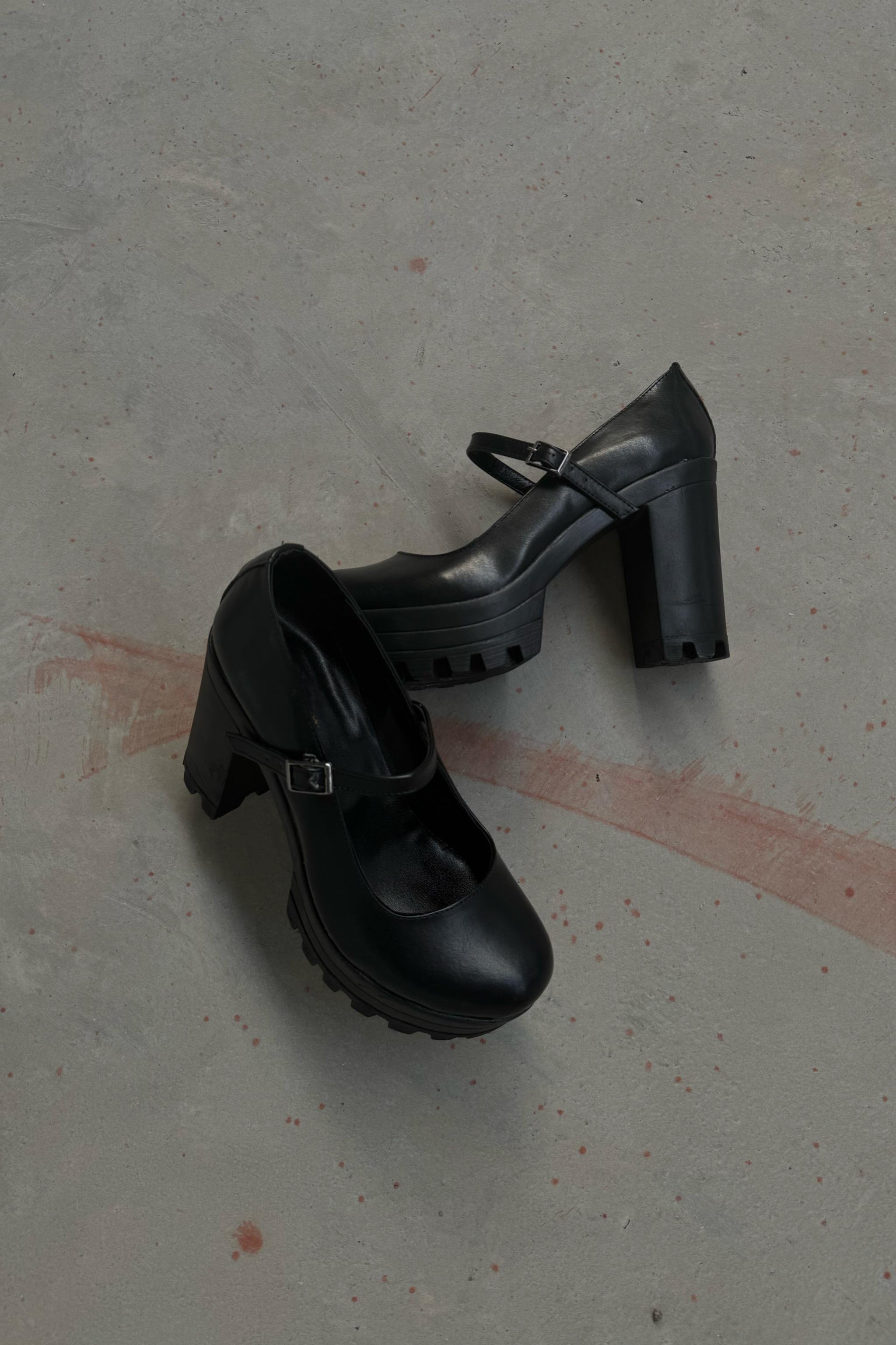 High heels with buckles cheap