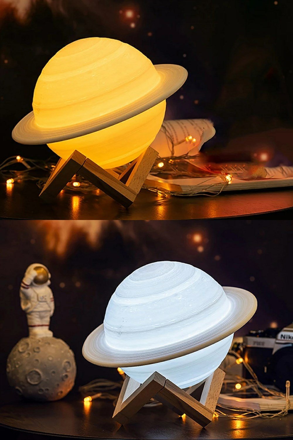 Dokunmatik Satürn-Moon Gece Lambası Ürününü Hemen İncele