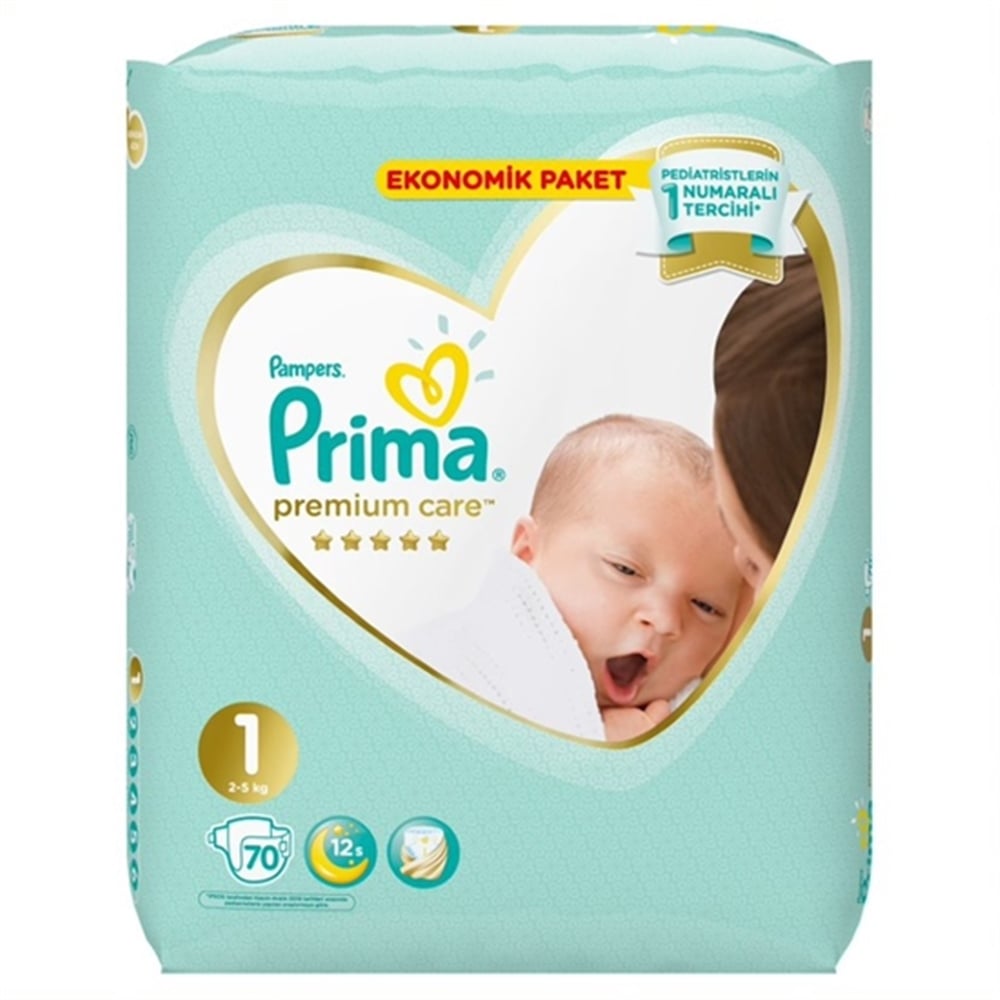 Prima Bebek Bezi Premium Care 1 Beden 70 Adet Ekonomik Paket
