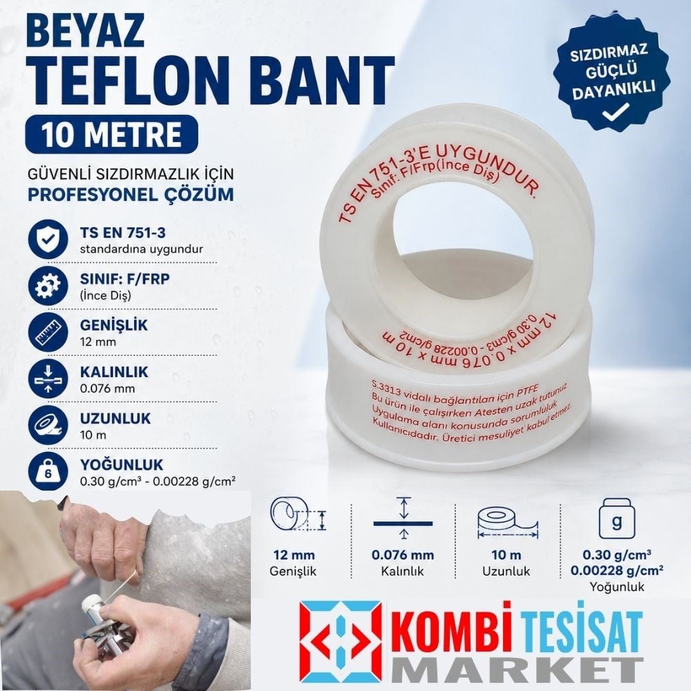 Beyaz Teflon Bant