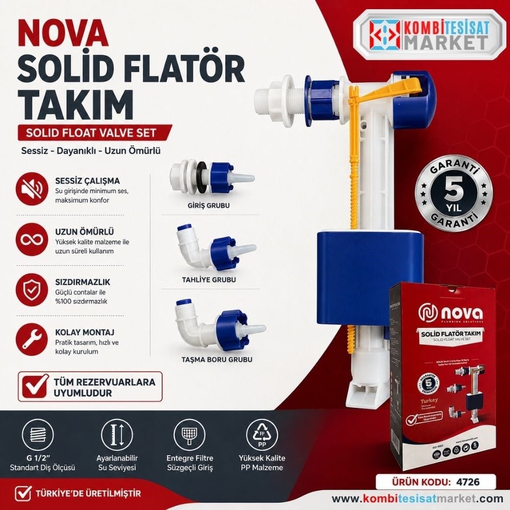 Nova Solid Flatör Takım 4726
