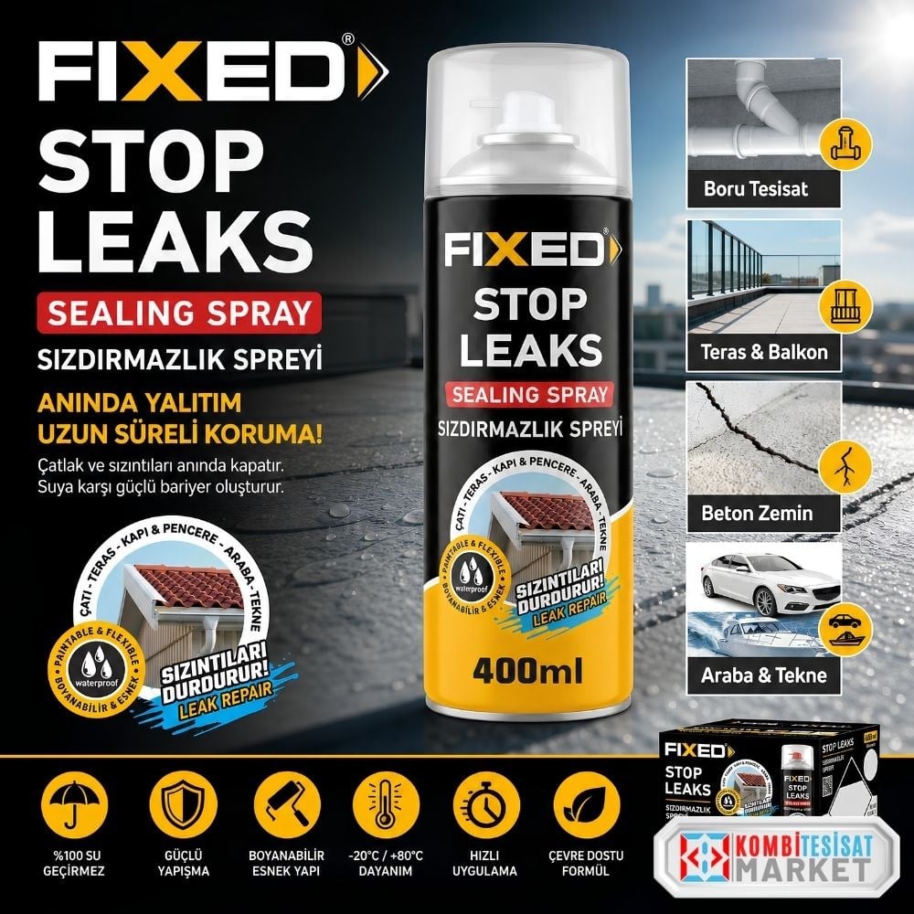SGS Fixed Sızdırmazlık Spreyi Şeffaf 400 ml