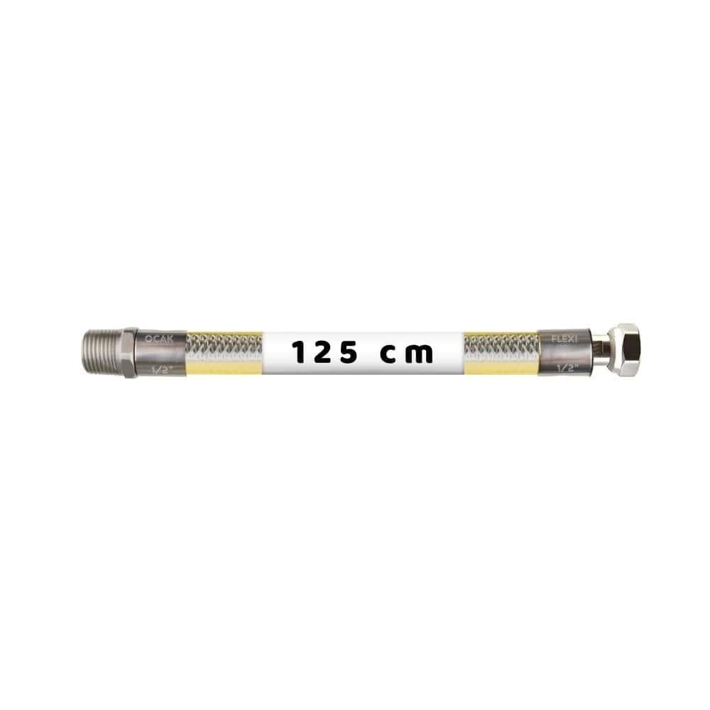 125 cm Doğalgaz Flexi Ocak Bağlantı Hortumu 1/2x1/2