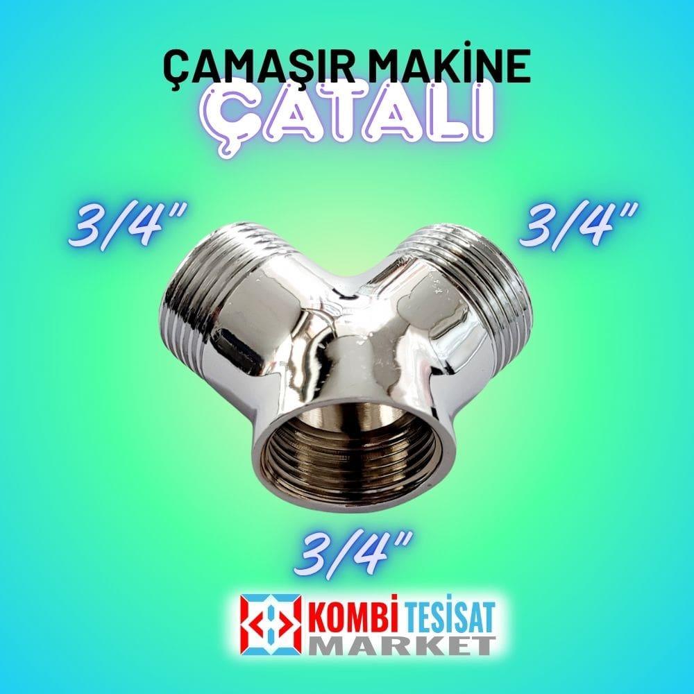 3/4" Çamaşır Makine Çatalı